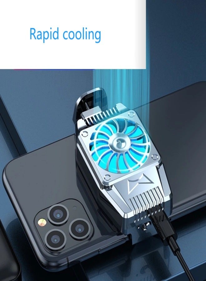 general brand Mobile Phone Cooler Semiconductor Heatsink Cellphone Cooling Fan for Gaming Support 65-85mm Wide Smartphone Radiator Cooler - Image 2