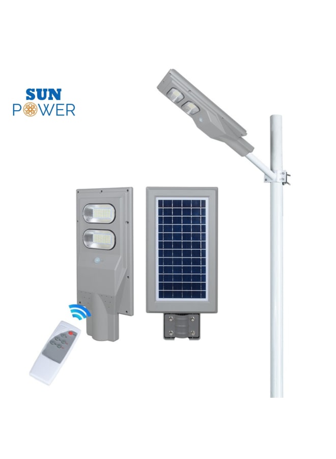 Sun Power 60W Solar LED Street Light ABS with PIR Sensor - Image 1
