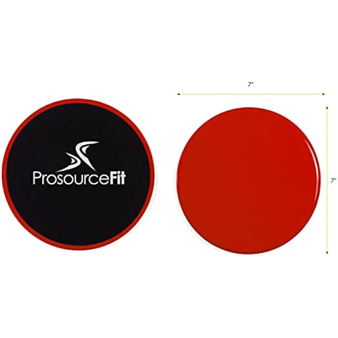 ProSourceFit Core Sliding Exercise Discs, Dual-Sided Sliders For Use On Any Surface At Home Or Gym For Full-Body Workouts, Set Of 2 - Image 3