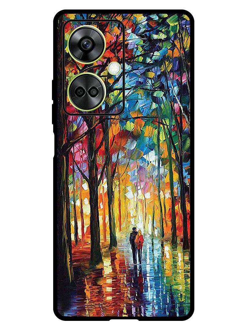 Theodor Protective Case Anti Scratch Shock Proof Bumper Cover For OnePlus Nord CE 3 Colorful Art Couple - Image 1