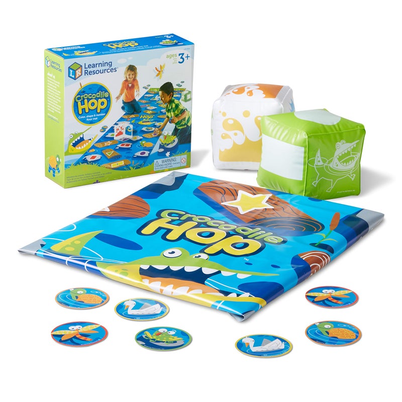 Learning Resources Crocodile Hop Floor Game Ages 3 Indoor Games for Toddlers Gross Motor Skills Toys for Kids Preschool Learning Activities - Image 2