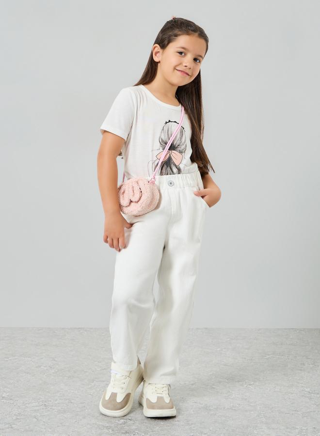 Styli Girls White Cotton Jeans - Image 2