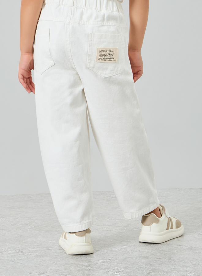 Styli Girls White Cotton Jeans - Image 4