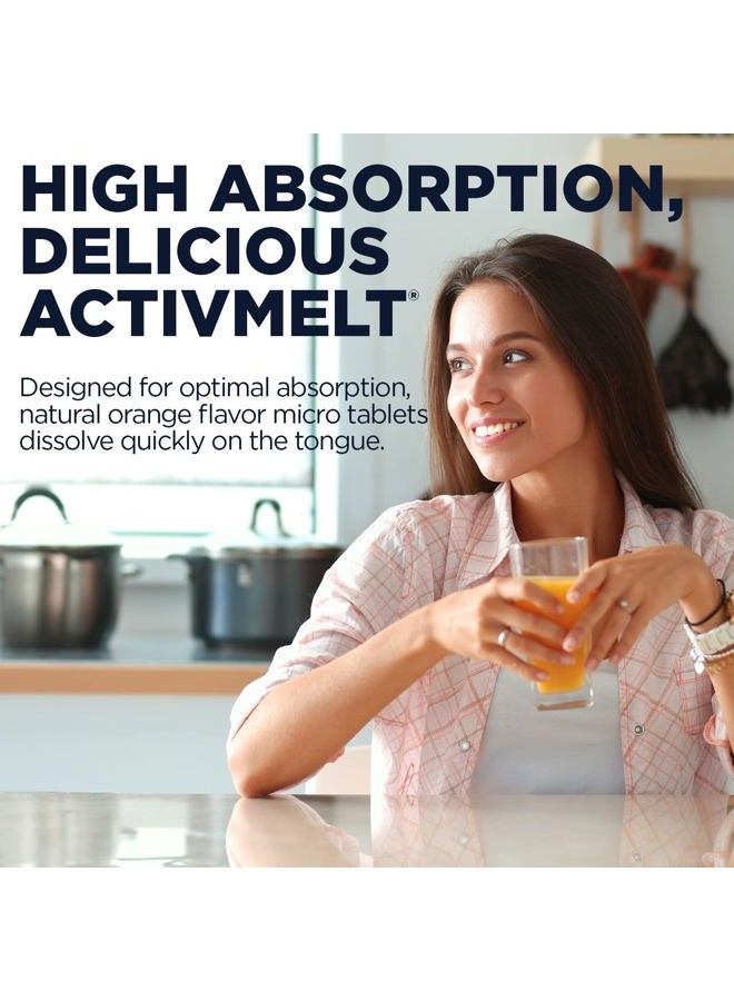 KAL L-Glutathione, Reduced Glutathione Supplement, High Absorption Antioxidant, Orange Flavor Instant Dissolve ActivMelt, Vegetarian, Lab Verified, 90 Servings, 90 Micro Tablets - Image 5