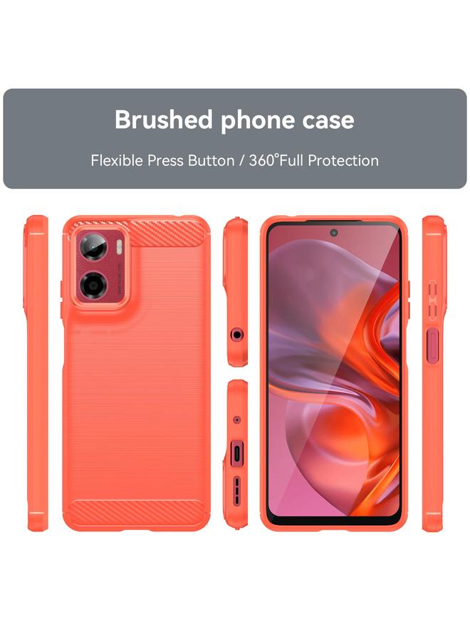 S-TOP Case For Motorola Moto G05 Carbon Fiber Brushed Texture TPU Phone Case - Image 2