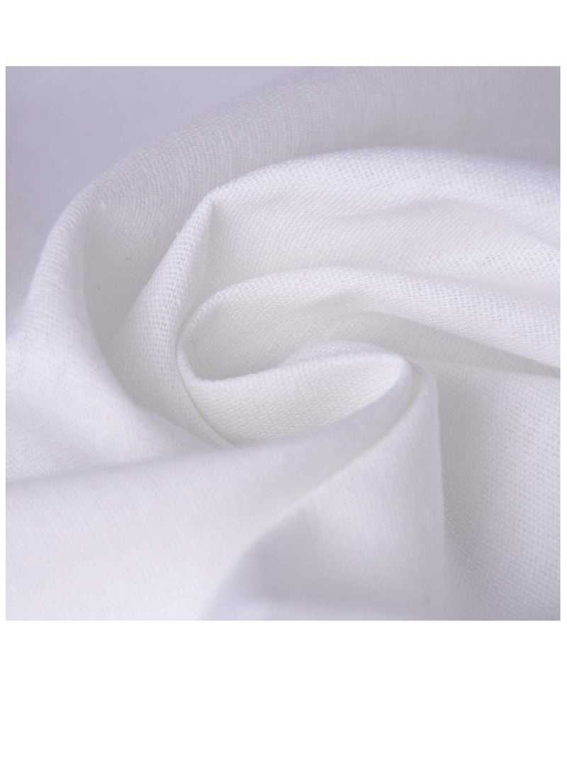 RATSAW Photography White Backdrops for Wall Mounted Setup Photoshoot Pure White Screen Cloth Sheet Background Zoom Nonwovens Photo Back Drop Pack for Party Photo Video Shoot 1.8 x 3 M - Image 3