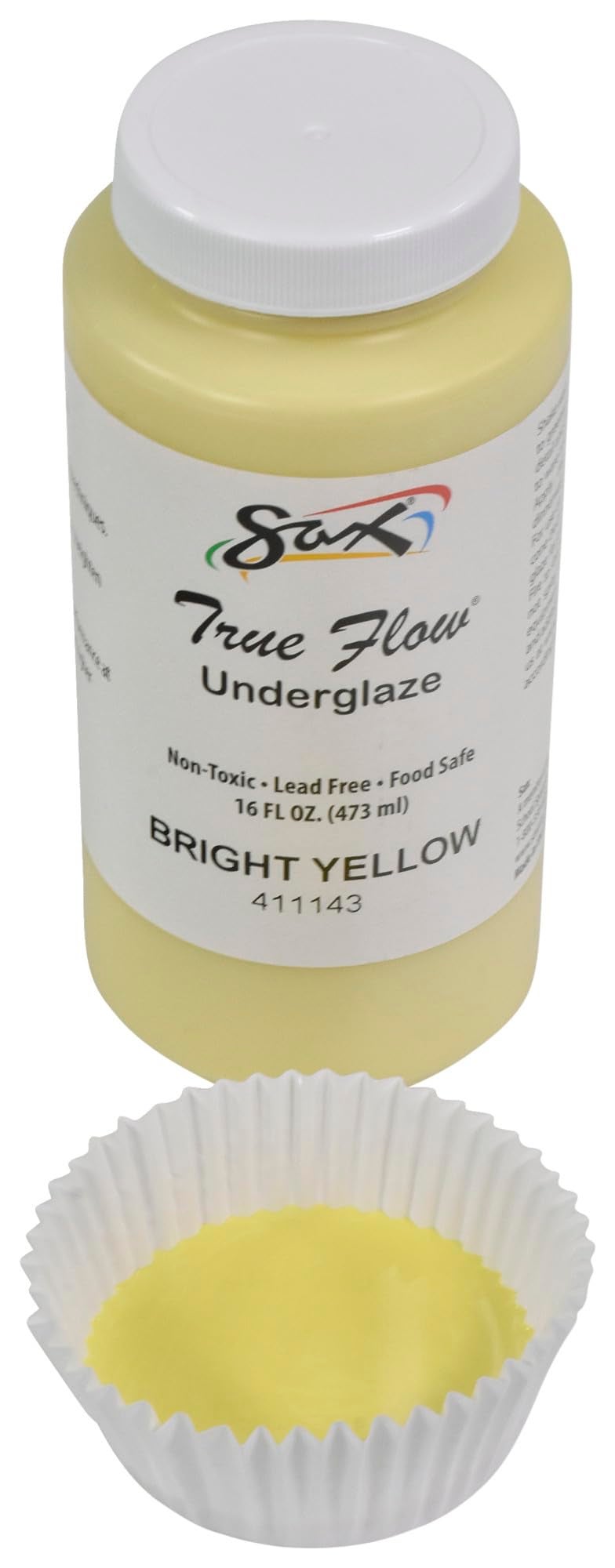 Sax True Flow Underglaze, Bright Yellow, 1 Pint - Image 4