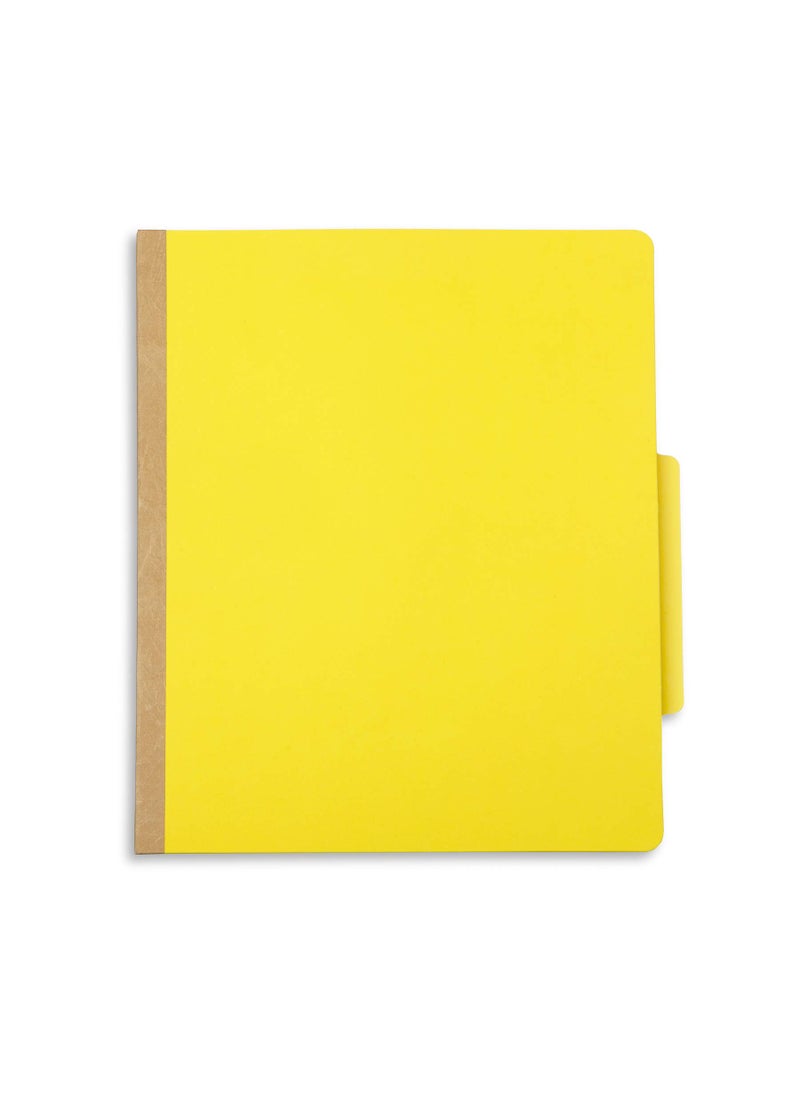 Blue Summit Supplies 10 Yellow Classification Folders, 2 Divider, 2 Inch Tyvek Expansions, Durable 2 Prongs Designed to Organize Standard Medical Files, Law Client Files, Office Reports, Letter Size, Yellow, 10 Pack  - Image 4