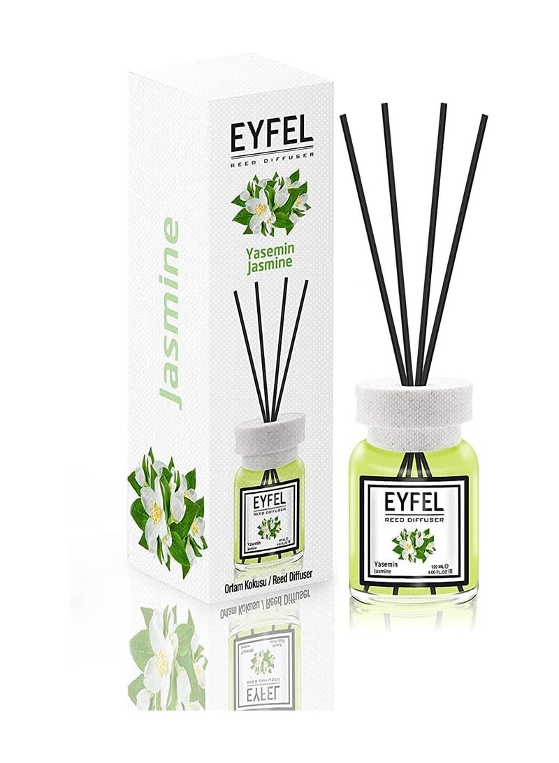 آيفيل ناشر روائح الياسمين من إيفيل، 120 مل، عطر منزلي أبيض - Image 1