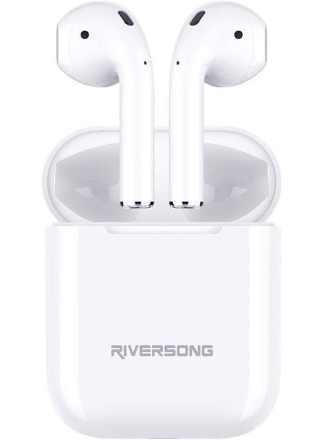 ريفرسونج سماعات أذن لاسلكية Riversong X5+ WT TWS Air، لون أبيض - Image 5