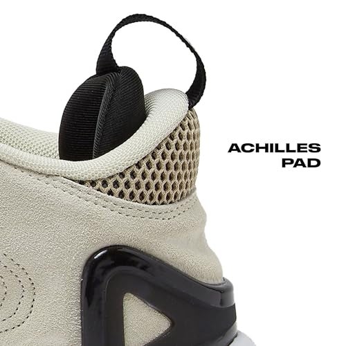 AND1 Scope Basketball Shoes for Women and Men, High Top Men’s Basketball Shoes - Womens Basketball Sneakers - Cream/Tan/Black, 5 Medium - Image 3