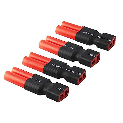 FLY RC 4PCS T Plug Female to HXT 4mm Connector Wireless Connector RC LiPo Battery Connector Adapters for RedCat Racing and Exceed RC - Image 1