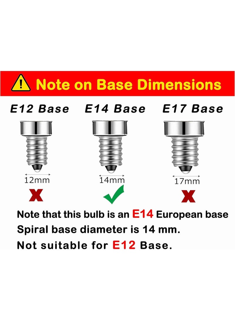 C35 E14 LED Candle Bulb 4W 2200K Warm Amber Light, 2-Pack - Image 2