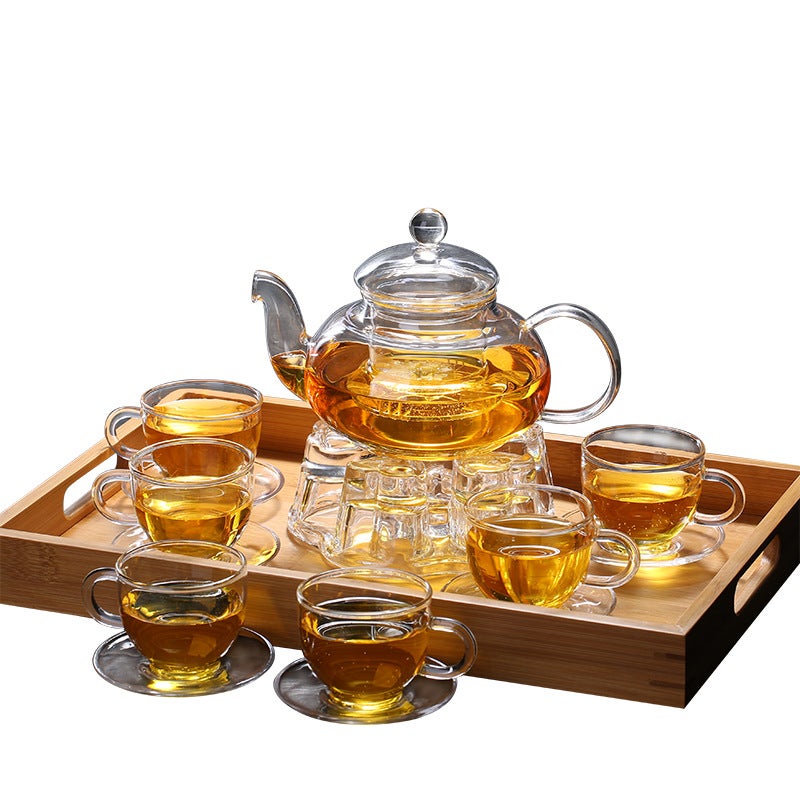 High Borosilicate Glass Tea Set Fruit And Grass Tea Pot Set Complete Set Of Filtering Kung Fu Tea Maker Household Tea Pot - Image 4