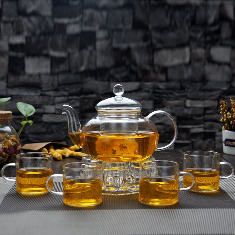 High Borosilicate Glass Tea Set Fruit And Grass Tea Pot Set Complete Set Of Filtering Kung Fu Tea Maker Household Tea Pot - Image 1