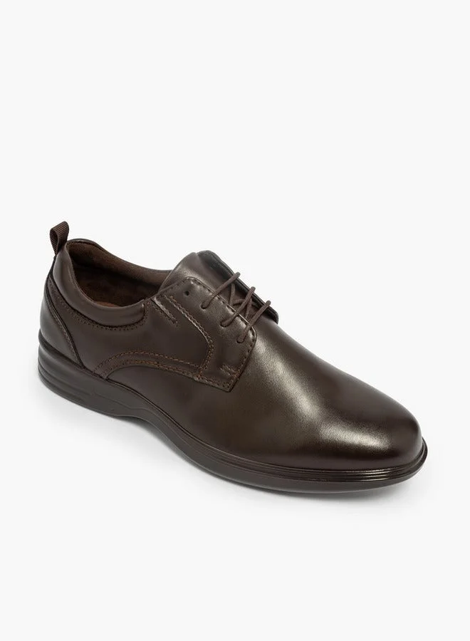LBL by Shoexpress Solid Lace-Up Derby Shoes