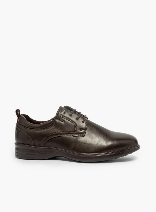 LBL by Shoexpress Solid Lace-Up Derby Shoes