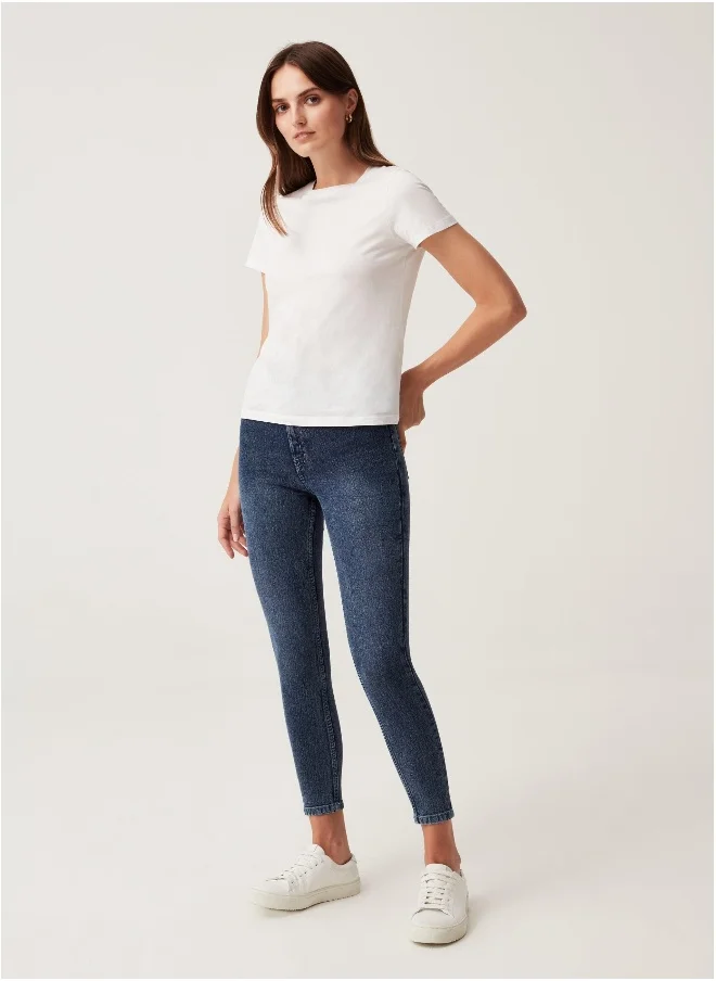 Ovs Ovs Womens Skinny-Fit Crop Jeans