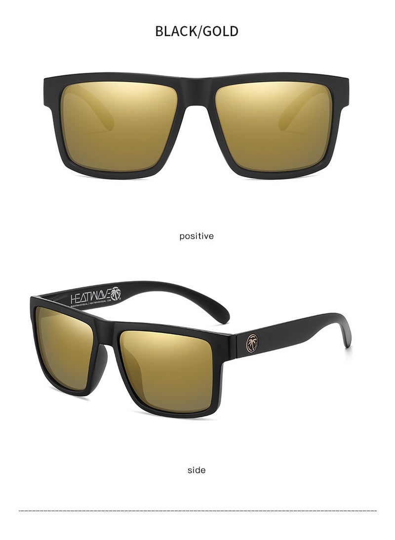 Hot Wave Heat wave Visual Sunglasses Classic Fashion Sunglasses Gold - Image 3