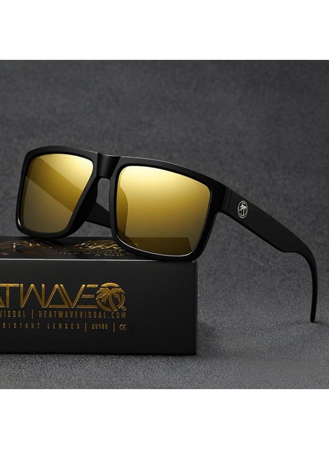 Hot Wave Heat wave Visual Sunglasses Classic Fashion Sunglasses Gold - Image 1