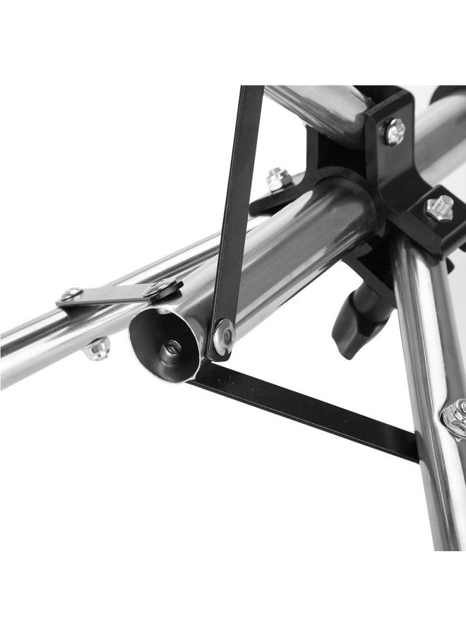 klarako Wig Stand, Adjustable Mannequin Head Support Metal Tripod Display Holder Bracket Ideal for Hairdressing Training at Home and Salon Use(Silver) - Image 4