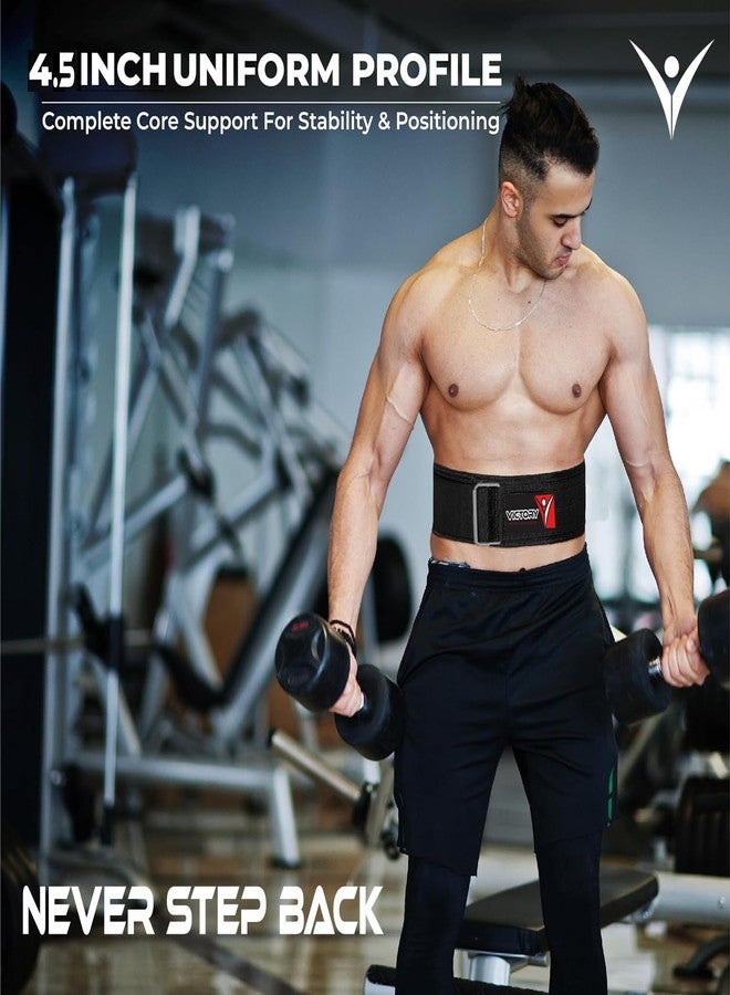 Victory Ultra Gym Cotton Belt Flexible - Light Weight Back & Abdomen Support (Black, L) - Image 4