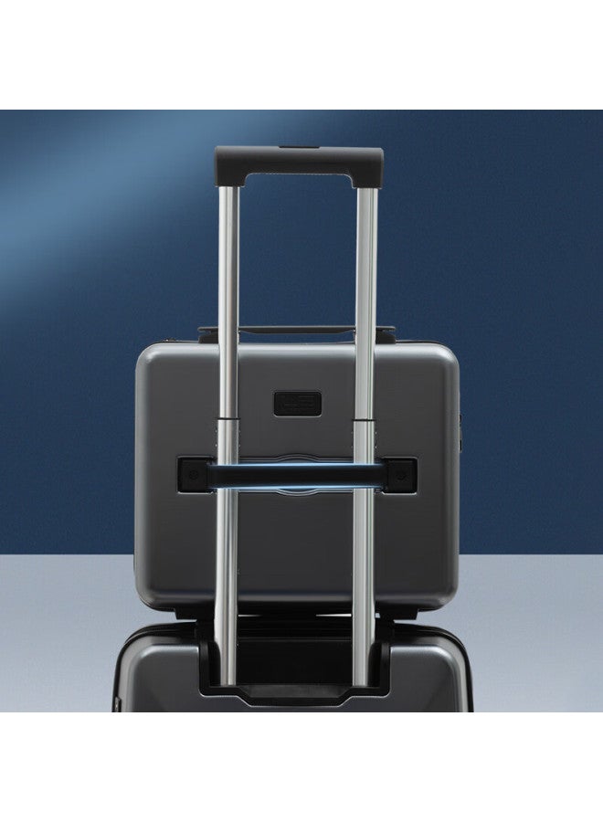 Lexon Luggage, Small Carry-on Suitcase, 15-inch Mini Travel Case, Stylish, Durable, Shockproof, Silver-gray Color - Image 1