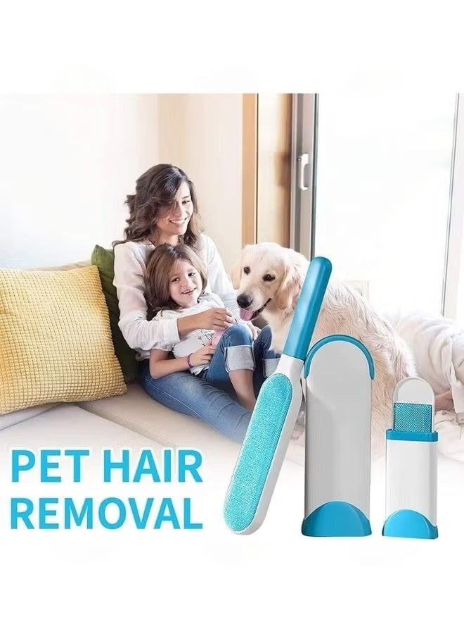 طقم مكوّن من 3 قطع فرشاة إزالة الشعر والفرو مع قاعدة للتنظيف الذاتي متعدد الألوان - Image 2