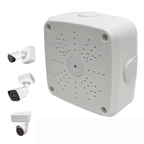 NVRTTRR Plastic Junction Box,Rainproof Dustproof, Junction Box, Universal Electrical Enclosure, Outdoor and Indoor Usage Project Box Security Camera Bracket (115 * 115 * 50mm) - Image 1
