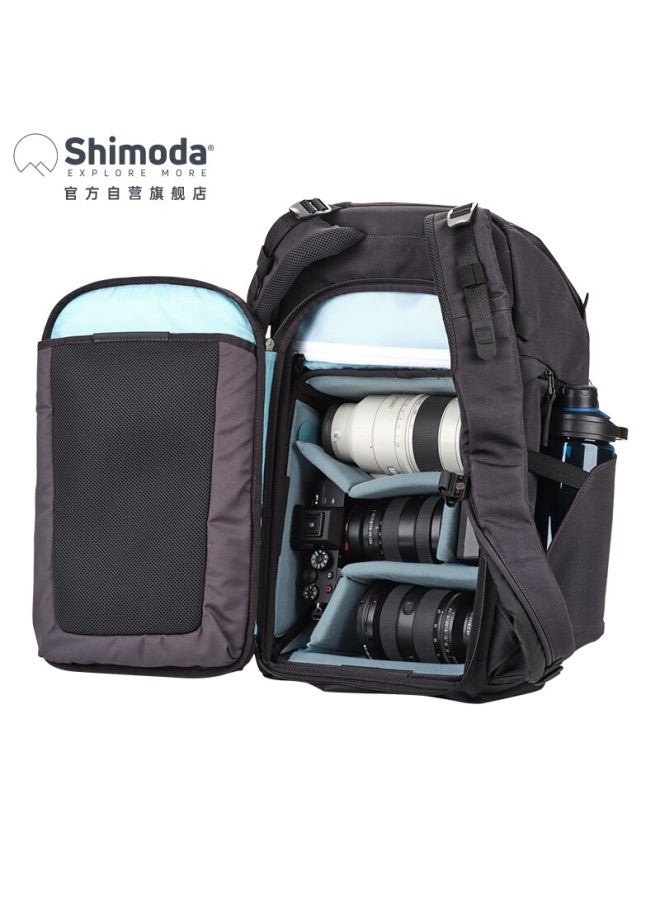 Shimoda Urban Camera Bag Short-distance Outdoor Travel Mountaineering Carrying System Camera Bag Double Shoulder Micro Single Bag Waterproof Wear-resistant City Series Ue25l Carbon Black 520-182