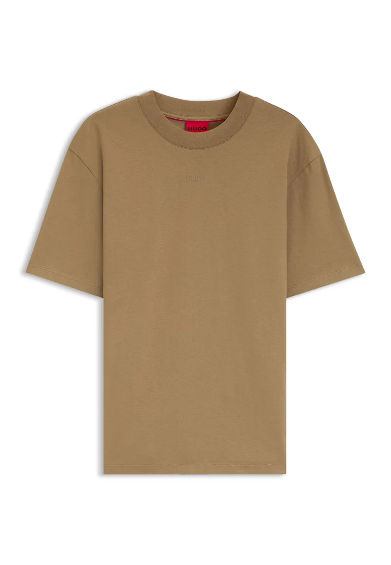 HUGO  Relaxed-fit T-shirt in cotton jersey with logo print for Men | Best Price UAE