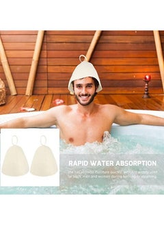 Generic 3 Pieces Sauna Hats Banya Hair Care Bonnet  - Image 3