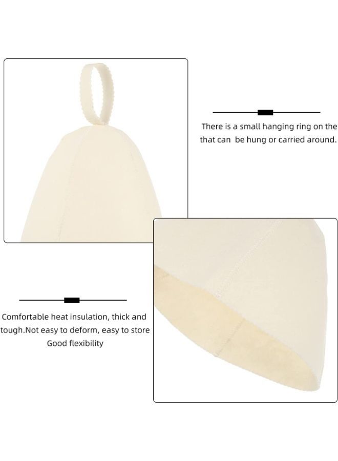 3 Pieces Sauna Hats Banya Hair Care Bonnet - Image 5