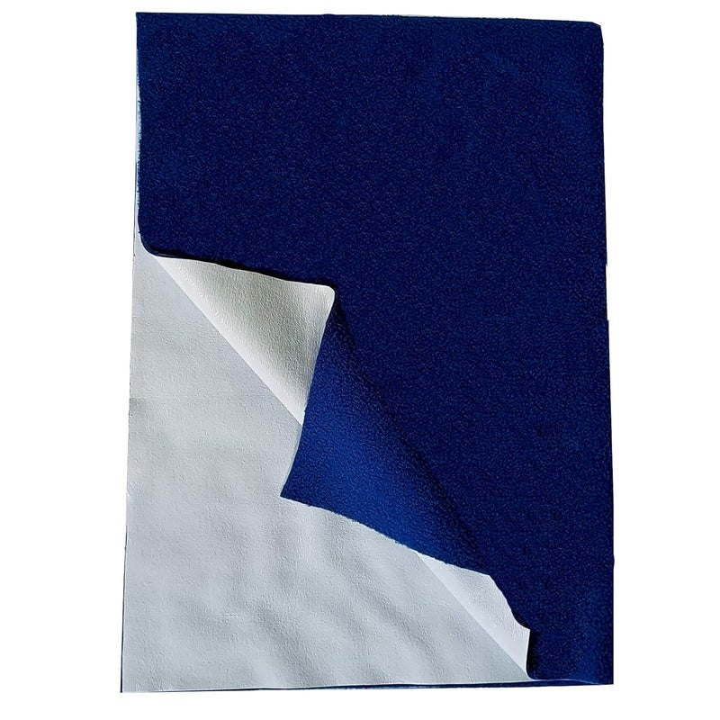 MHM Dry Sheet Cotton Mattress Protector For Baby (Blue, Medium) - Image 1