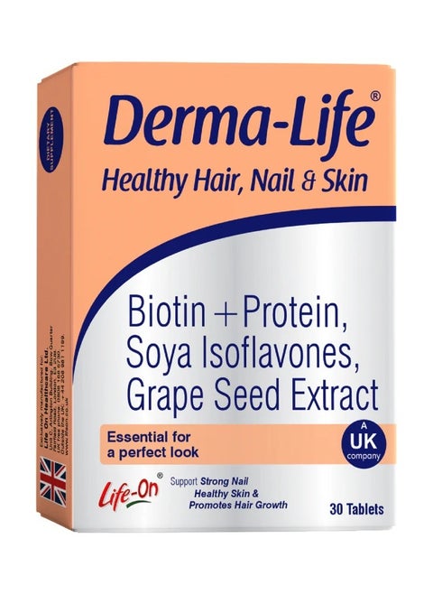Life On Derma-Life for Healthy Hair, Skin & Nail 30 Tablets
