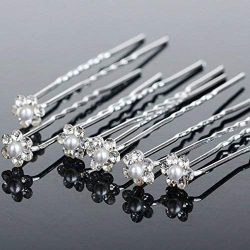 Drishti® Hair Bun Pin Fancy Juda Pins with crystal rhinestone for Women and Girls 1 box Set of 48 Pin - Image 3