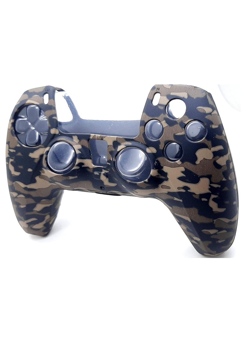 Generic PS5 Controller Skin,Silicone Grips for PlayStation 5 Controller Anti Slip Cover Case Protector for Dual Sense 5 Controller - 8pcs Pro ThumbGrips (Army Brown)  - Image 2