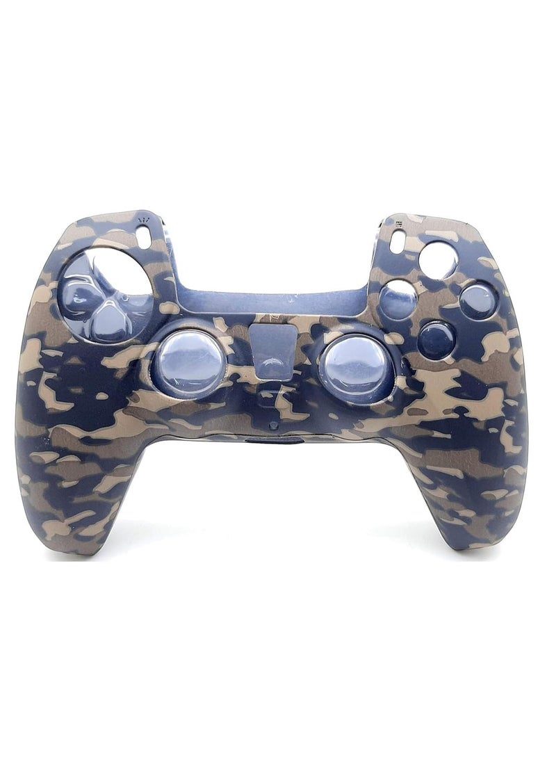 Generic PS5 Controller Skin,Silicone Grips for PlayStation 5 Controller Anti Slip Cover Case Protector for Dual Sense 5 Controller - 8pcs Pro ThumbGrips (Army Brown)  - Image 1