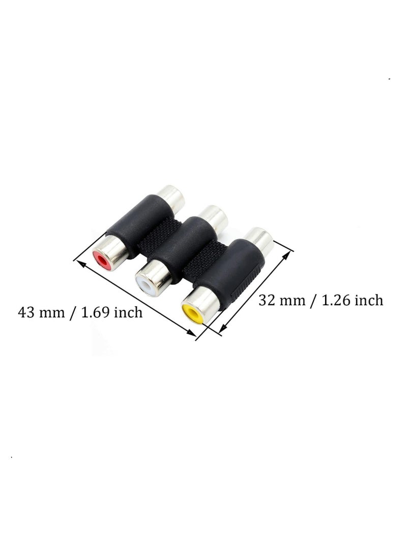 إيغويل محول RCA ذكر إلى HDMI مع كابل HDMI لـ DVD/STB/VHS (بمنفذ RCA أنثى)، محول CVBS AV المركب إلى HDMI يدعم إخراج Full HD 720P/1080P مع مفتاح التبديل - Image 2