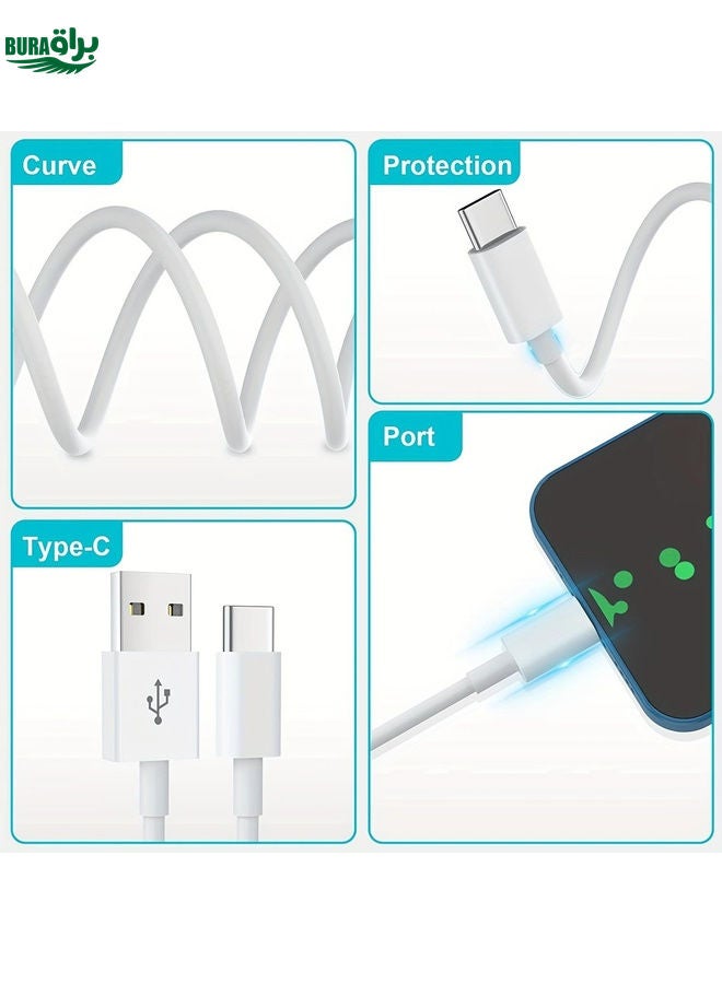 BURAQ USB to Type-C Fast Charging Data Cable, Length: 1m  - Image 3