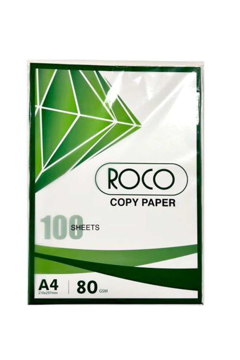 ROCO Copy Paper PlainWhiteA480 gsm100 Sheets 
