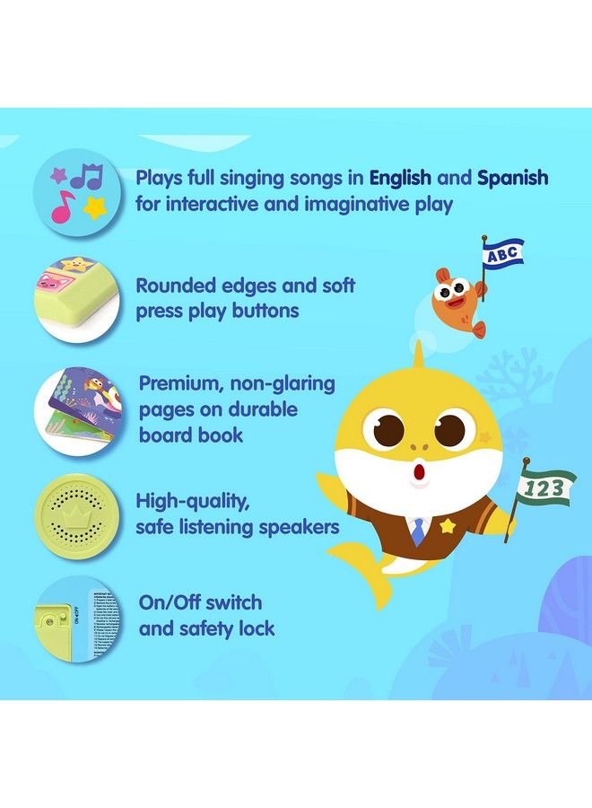 Pinkfong Baby Shark English Spanish Bilingual Learning Songs 10 Button Sound Book Baby Shark Bilingual Children'S Sound Books Interactive Learning Books For Toddlers Learning & Education Toys 18 Months - Image 4