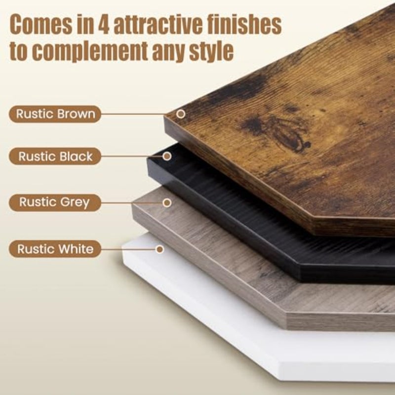 Rustic Floating Corner Shelves Wall Mounted, Set of 3 Space-Saving Wood Display Shelves for Living Room, Bedroom, Bathroom and Kitchen Storage Organizer Modern Farmhouse Brown - Image 5