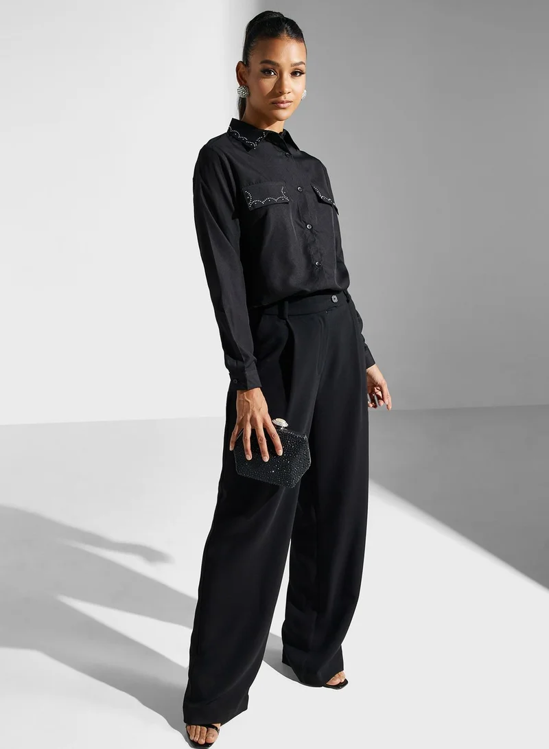 Khizana Embellished Detail Shirt