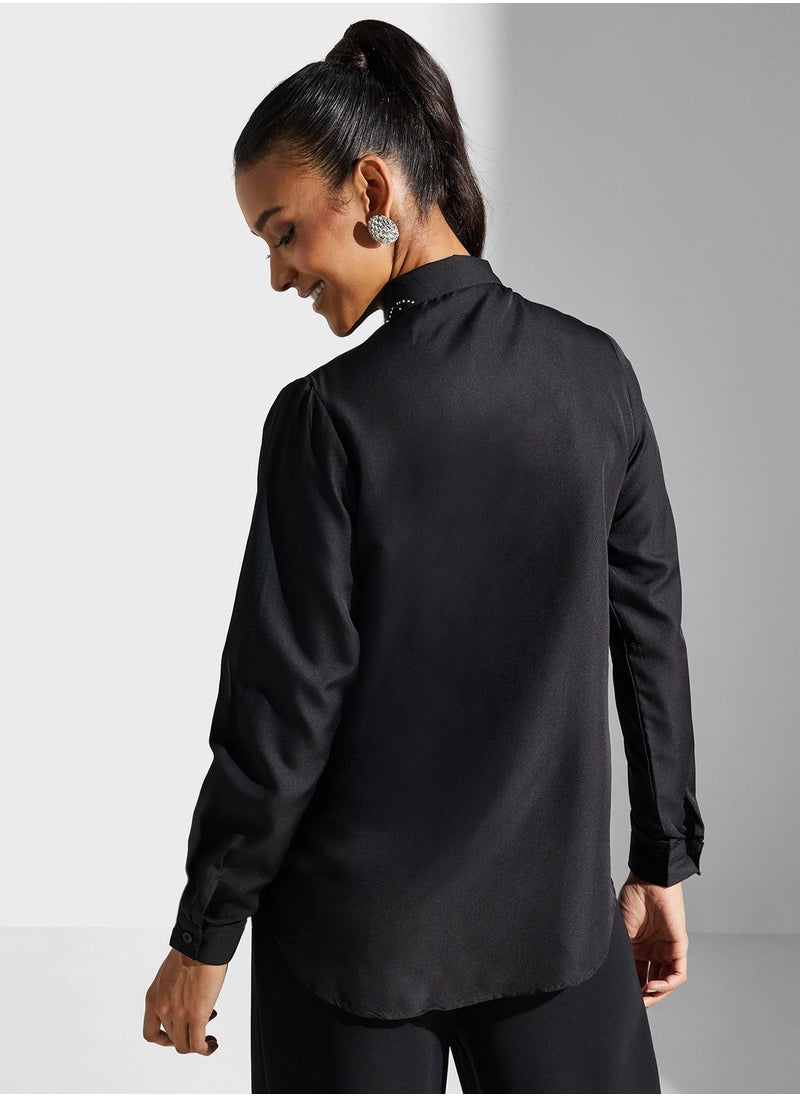 Khizana - Embellished Detail Shirt - Image 1