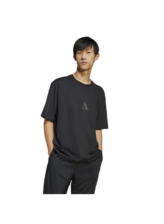 Adidas M Z.N.E. Tee Lo Black T-Shirt (Short Sleeve) T-Shirts For Men - Image 4