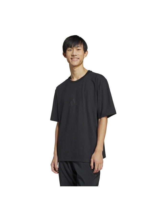 Adidas M Z.N.E. Tee Lo Black T-Shirt (Short Sleeve) T-Shirts For Men - Image 1