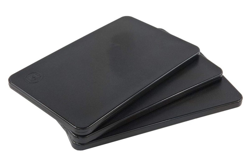 CuttingBoard.com Plastic Bar Cutting Board 3 Pack for Restaurants - BPA Free, Black - Image 1
