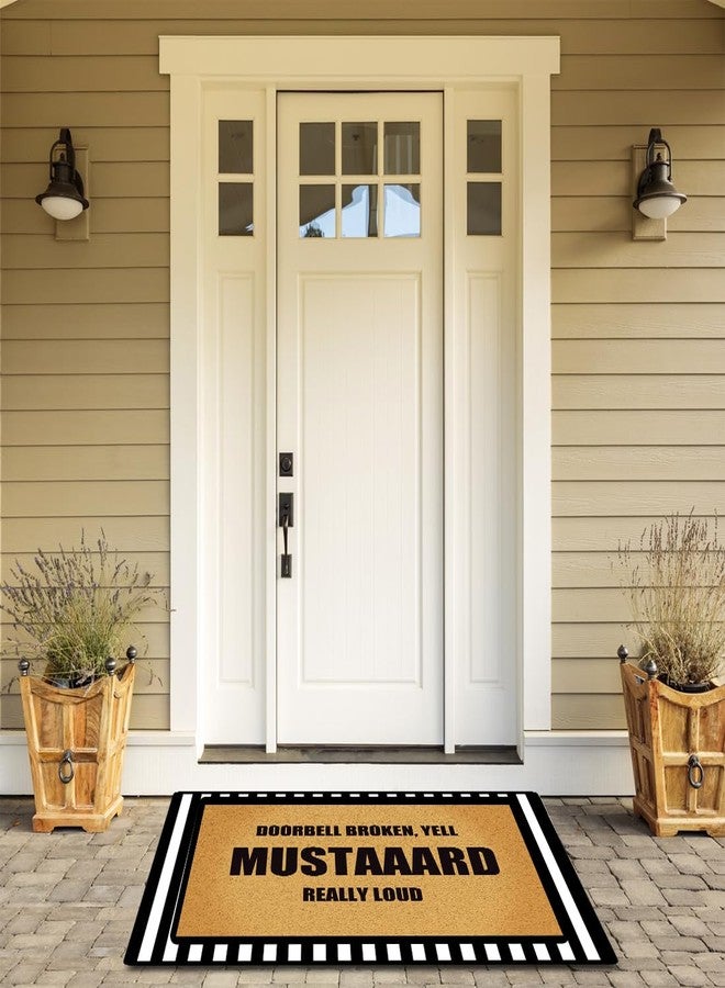 Accssoey 2 Pcs Welcome Outdoor Door Mats Layered Buffalo Plaid Front Door Rugs Non Slip Floor Mats for Autumn Thanksgiving Halloween Porch Entryway Indoor Outdoor Decor - Image 4