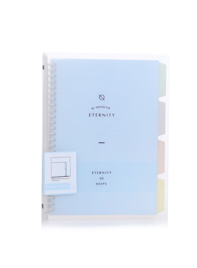 Wengu A4 Loose-leaf Notebook Refill, Detachable 30-hole 60-sheet Ruled Paper With Four-color Index Dividers, Blue B17-a4/c - Image 1